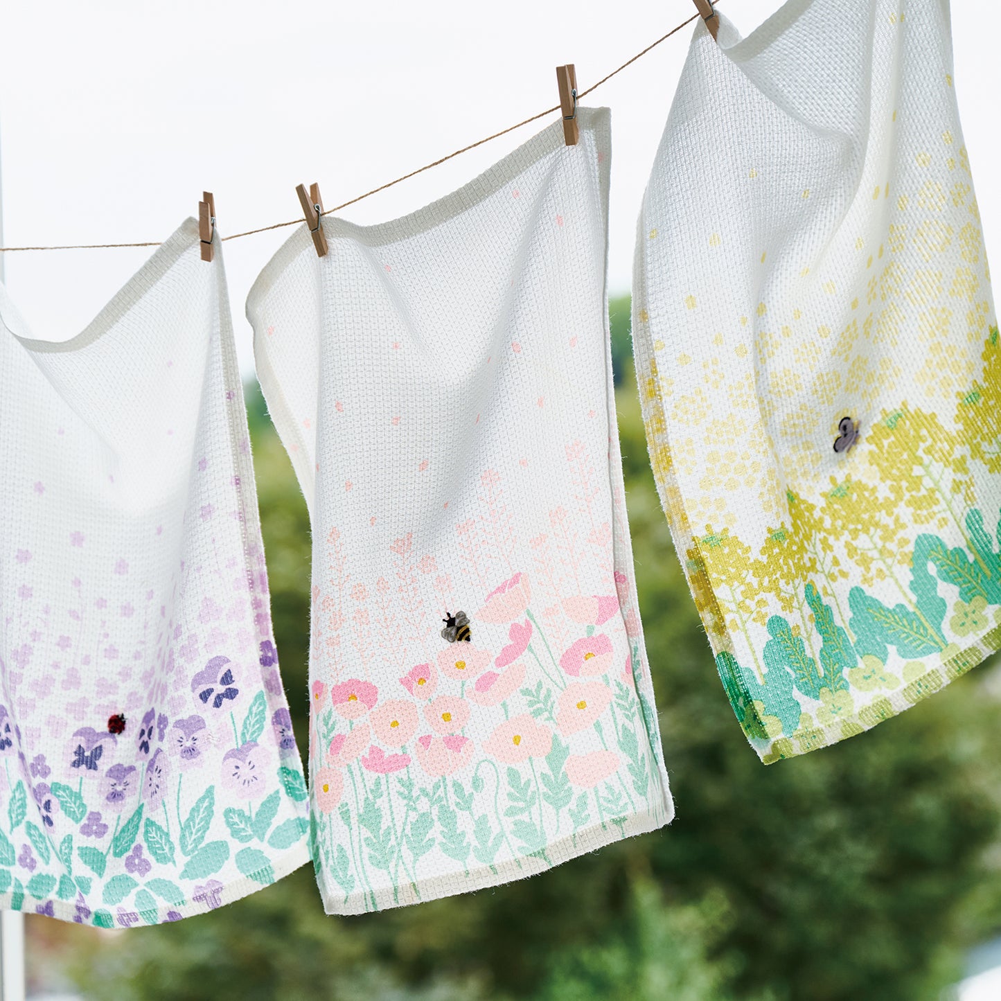 野の花ふきん  菜の花 イエロー【2025年SS新作】
