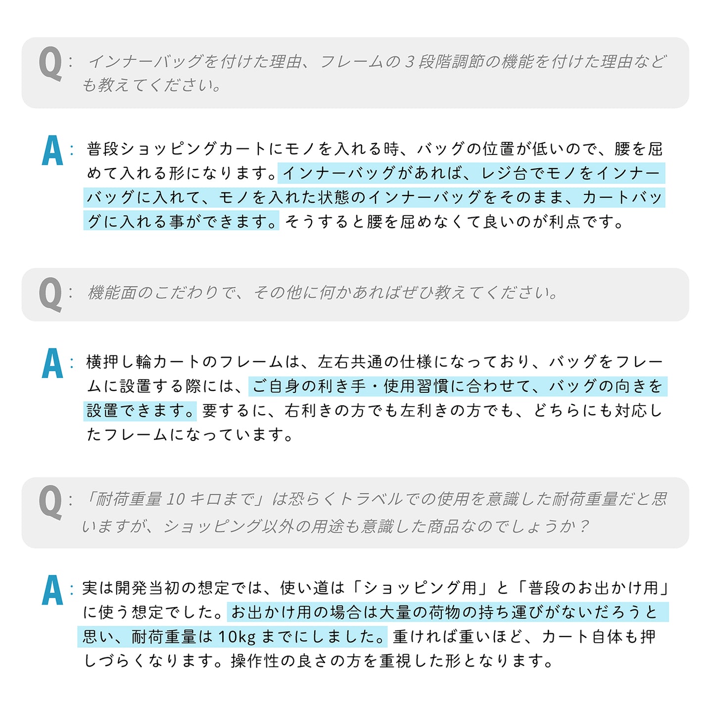 ココロ 横押し4輪カート ペルミス ブラウン