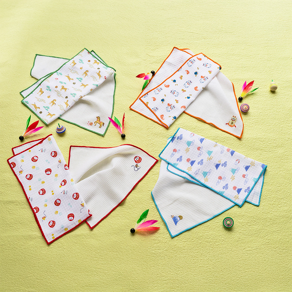 2枚セット ご挨拶クロス 青富士/ブルー