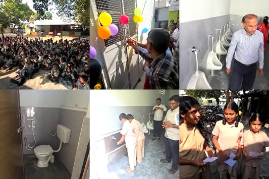 インドの小学校に男子トイレが完成！【レップの社会貢献事業】