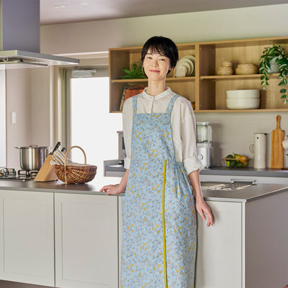 ラトリエ エプロン ボタニカル2 ブルー 【2026年SS新作】