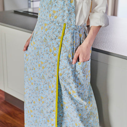 ラトリエ エプロン ボタニカル2 ブルー 【2026年SS新作】