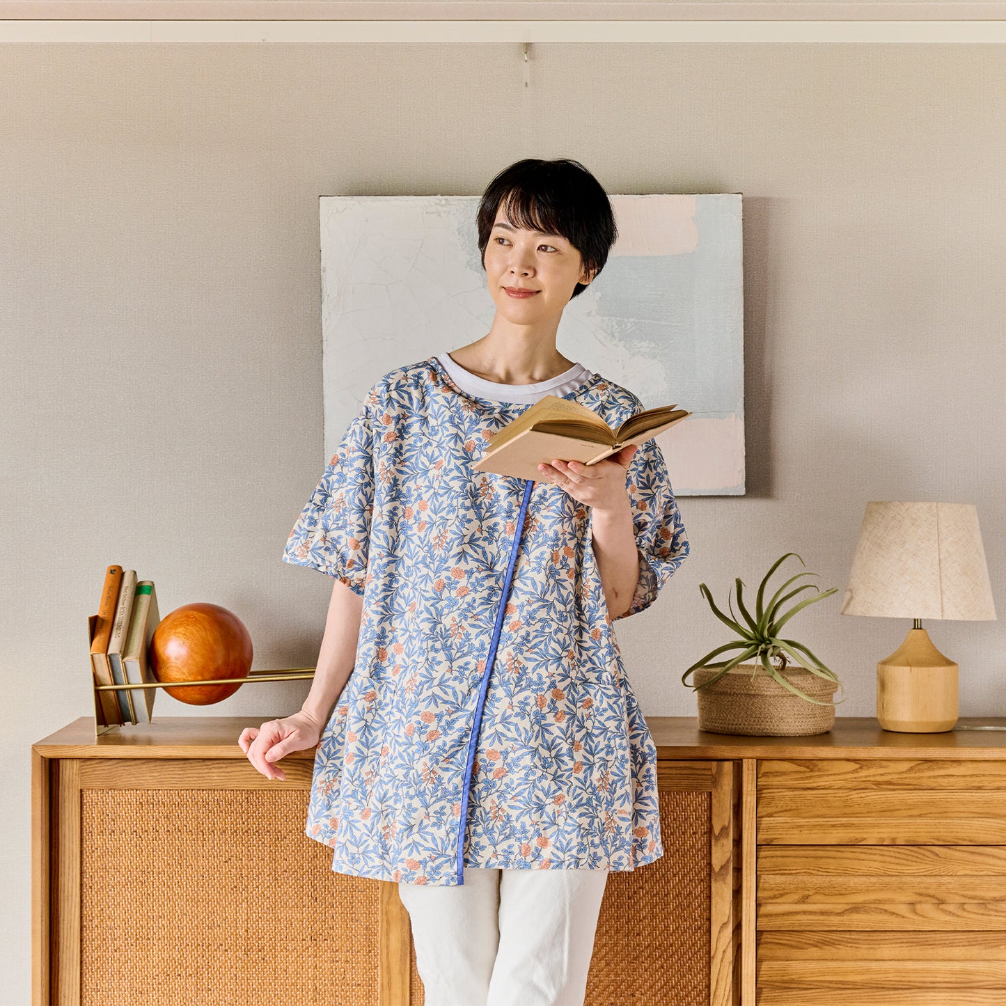 ラトリエ カッポウギ ボタニカル2 ブルー 【2026年SS新作】