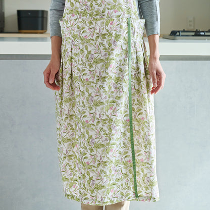 【SALE 50％オフ】ラトリエ エプロン ボタニカル フィグ ブルー