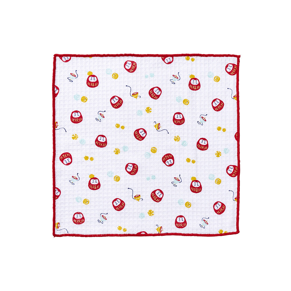 ２枚セット ご挨拶クロス だるま／レッド【2025AW新作】