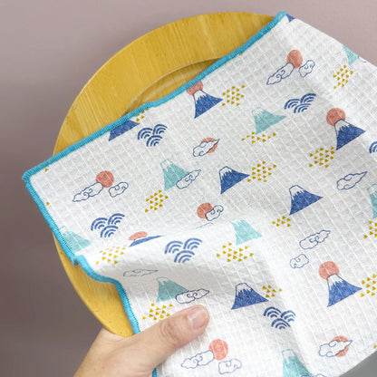 ２枚セット ご挨拶クロス 青富士／ブルー【2025AW新作】