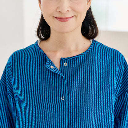 デイバイデイ カッポウギ シアーストライプ ブルー【2026SS新作】