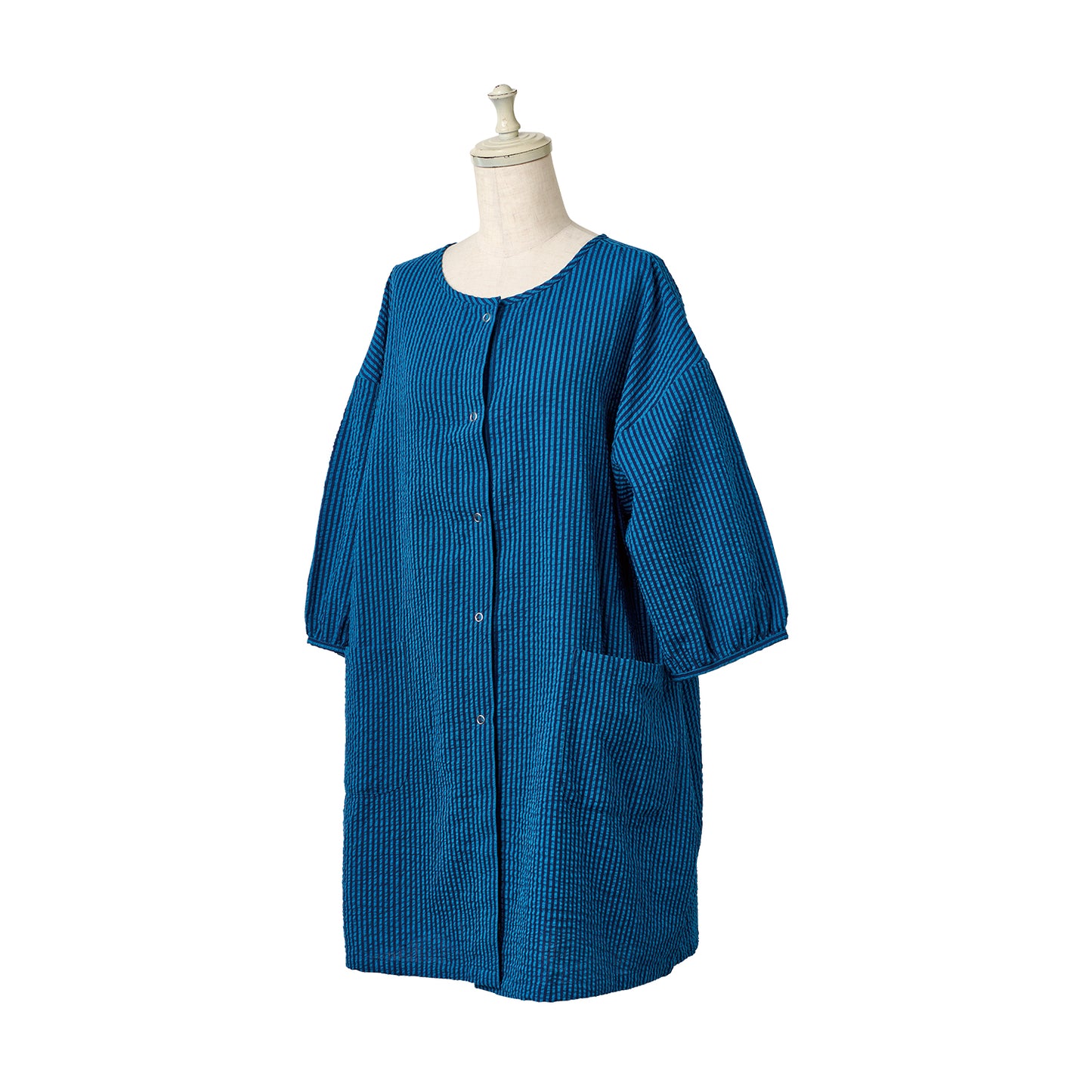 デイバイデイ カッポウギ シアーストライプ ブルー【2026SS新作】