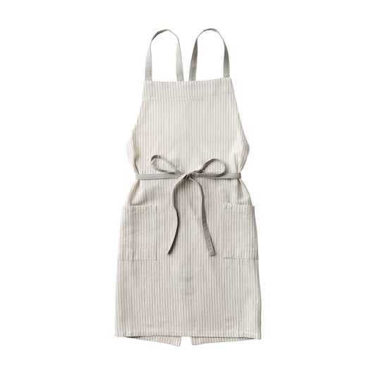 アビチュアル エプロン ピンストライプ  グレー【2026年SS新作】