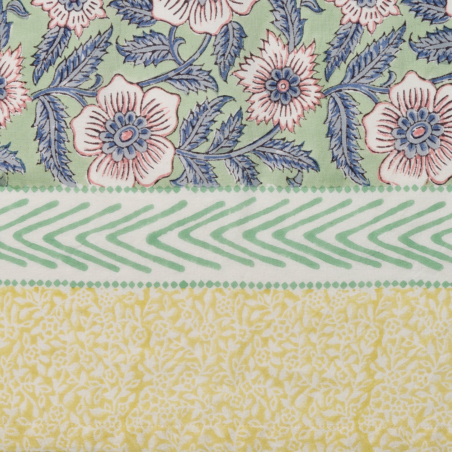 ラトリエ 2Wayバッグ ブロックプリント カヴィタ／グリーン 【2026年SS新作】