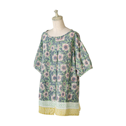 ラトリエ カッポウギ ブロックプリント アナヤ／グリーン 【2026年SS新作】