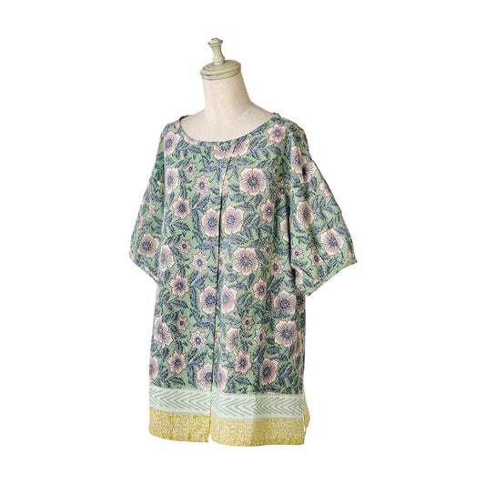 ラトリエ カッポウギ ブロックプリント カヴィタ／グリーン 【2026年SS新作】