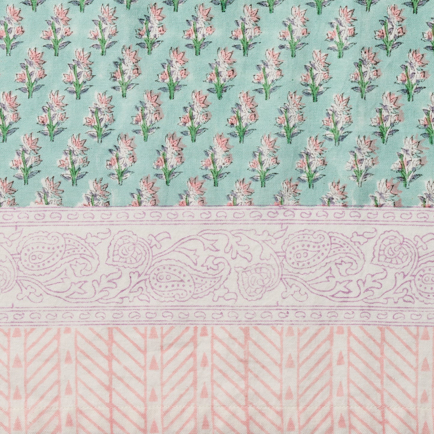 ラトリエ 2Wayバッグ ブロックプリント アナヤ／グリーン 【2026年SS新作】